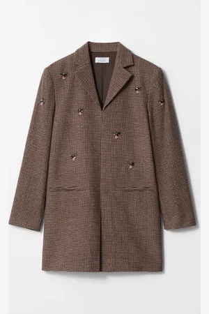 & OTHER STORIES Bee-Embroidered Blazer Mini Dress