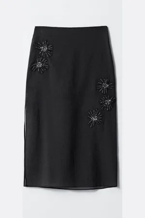 & OTHER STORIES Embellished Sheer Midi Skirt