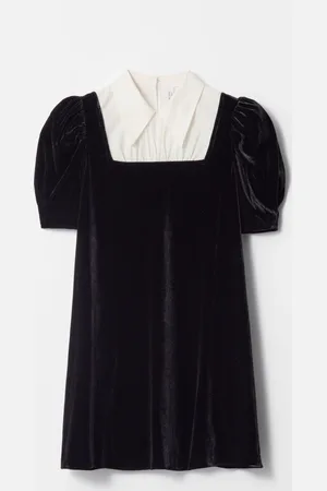& OTHER STORIES Collared Velvet Mini Dress