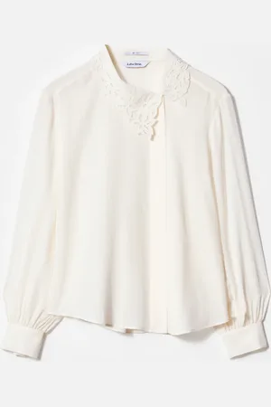 & OTHER STORIES Asymmetric Collar Silk Blouse