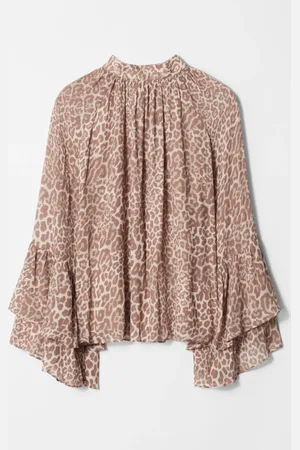 & OTHER STORIES Flounced Stand-Collar Blouse