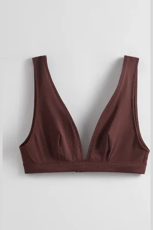 & OTHER STORIES Ribbed Triangle Bikini Top