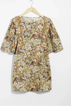 & OTHER STORIES Scalloped Mini Dress