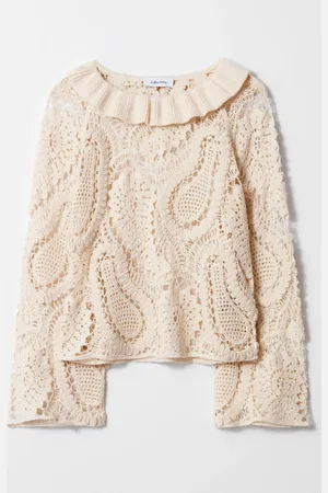 & OTHER STORIES Paisley-Crochet Blouse