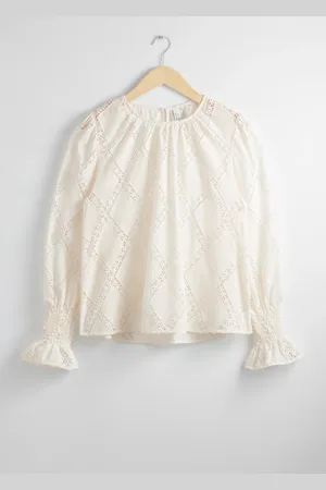 & OTHER STORIES Embroidered Frill-Cuff Blouse