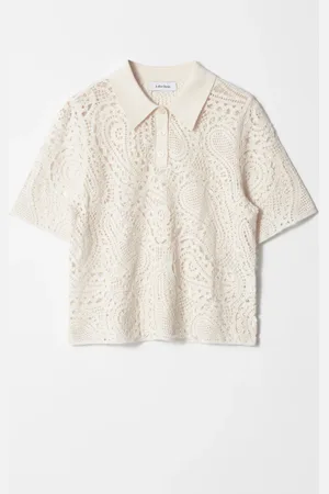 & OTHER STORIES Crochet Polo Top