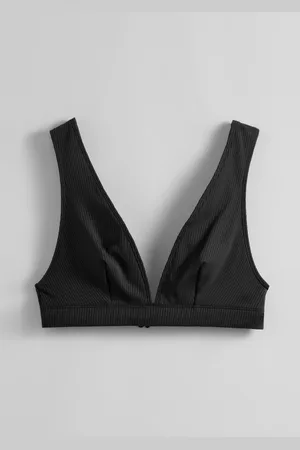 & OTHER STORIES Ribbed Triangle Bikini Top
