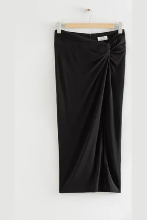 & OTHER STORIES Front Twist Midi Skirt