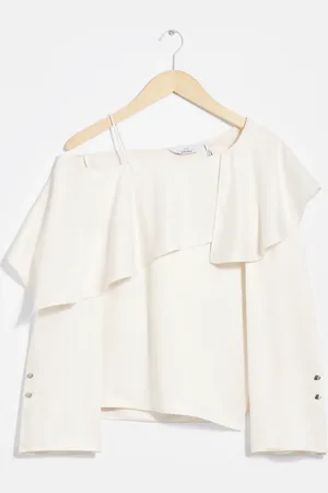 & OTHER STORIES Asymmetric Silk Top