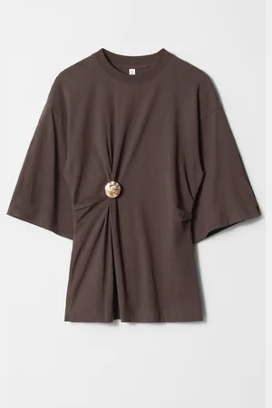 & OTHER STORIES Draped Brooch T-shirt
