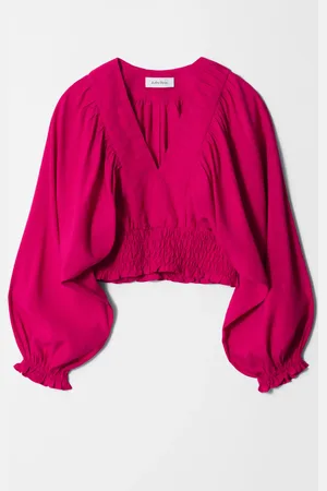 & OTHER STORIES Smocked Puff-Sleeve Blouse