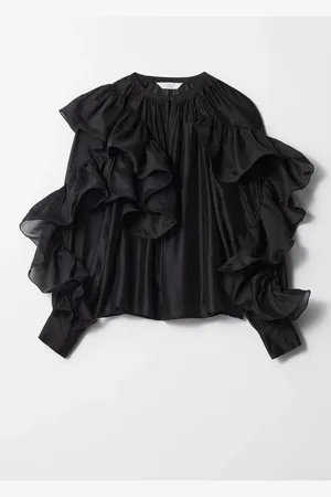 & OTHER STORIES Asymmetric Ruffle Blouse