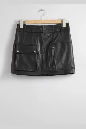 & OTHER STORIES Utility Leather Mini Skirt