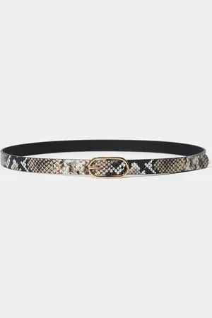 & OTHER STORIES Snake-Embossed Leather Belt