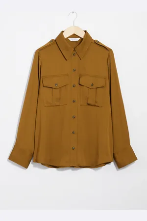 & OTHER STORIES Satin Utility Shirt