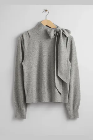 & OTHER STORIES Merino Tie-Neck Jumper