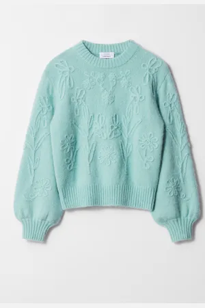 & OTHER STORIES Floral-Appliqu?? Knit Jumper