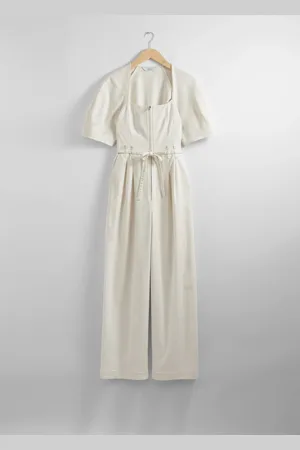 & OTHER STORIES Belted Zip-Front Jumpsuit