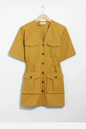 & OTHER STORIES Short-Sleeve Utility Mini Dress