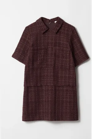& OTHER STORIES Collared Tweed Mini Dress