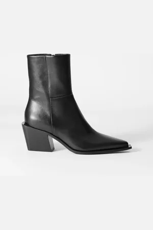 & OTHER STORIES Sleek Leather Cowboy Boots