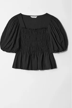 & OTHER STORIES Smocked Puff-Sleeve Blouse