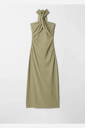 & OTHER STORIES Halterneck Midi Dress