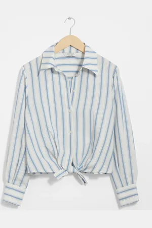 & OTHER STORIES Tie-Front Shirt