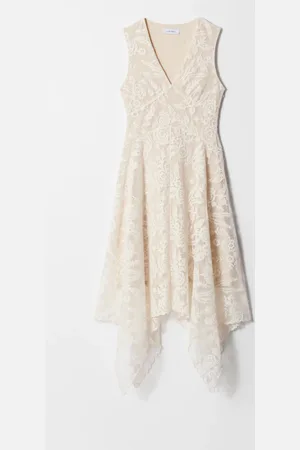 & OTHER STORIES V-Neck Lace Midi Dress