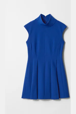 & OTHER STORIES Turtleneck Pleated Mini Dress