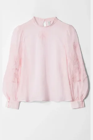& OTHER STORIES Embroidered Ramie Blouse