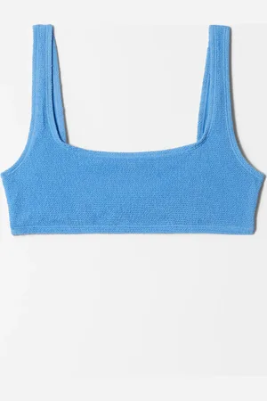 & OTHER STORIES Textured Square-Neck Bikini Top