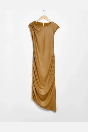 & OTHER STORIES Draped Midi Dress
