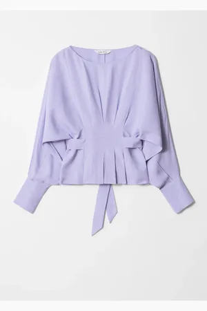 & OTHER STORIES Pleated Boatneck Blouse