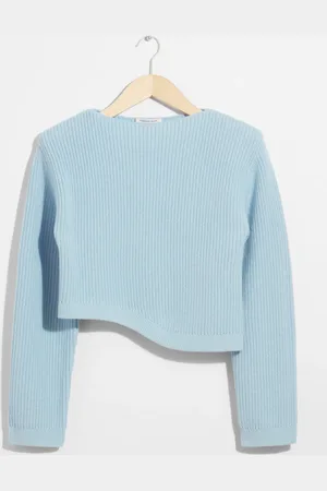 & OTHER STORIES Asymmetric Rib-Knit Jumper