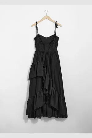 & OTHER STORIES Strappy Ruffled Midi Dress