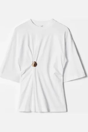 & OTHER STORIES Draped Brooch T-shirt