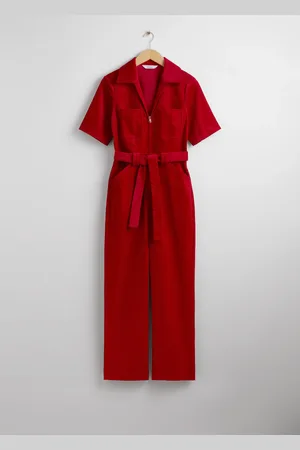 & OTHER STORIES Belted Corduroy Jumpsuit