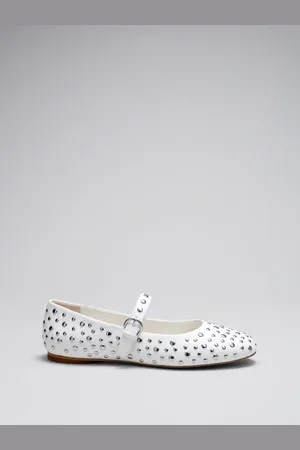 & OTHER STORIES Studded Leather Ballet Flats