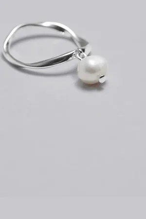 & OTHER STORIES Dangle Pearl Ring