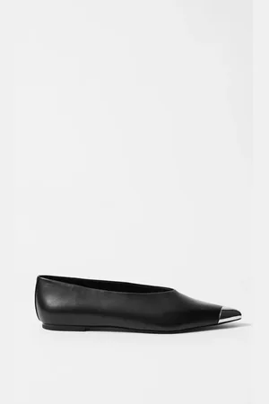 & OTHER STORIES Silver-Cap Ballerina Flats