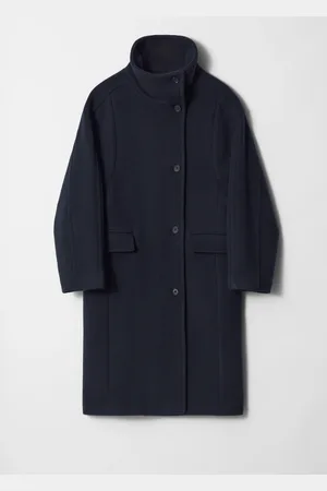 & OTHER STORIES Funnel-Neck Wool Coat