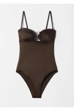 & OTHER STORIES Buckle-Detail Cut-Out Swimsuit