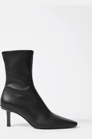 & OTHER STORIES Stretch-Leather Ankle Boots