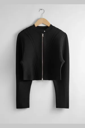 & OTHER STORIES Cropped Zip Cardigan