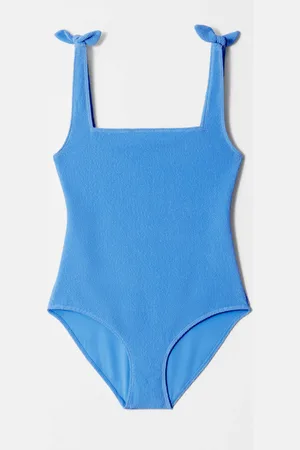 & OTHER STORIES Textured Bow Tie Swimsuit