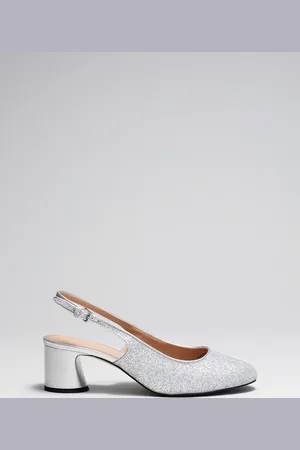 & OTHER STORIES Block-Heel Leather Slingback Pumps