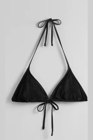 & OTHER STORIES Pleated Triangle Bikini Top