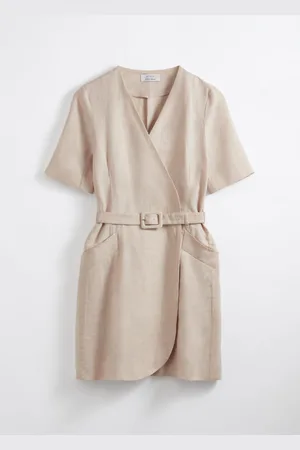 & OTHER STORIES Belted Linen Mini Dress