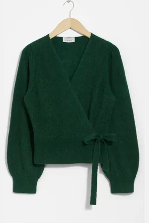 & OTHER STORIES Mohair-Blend Knitted Wrap Cardigan